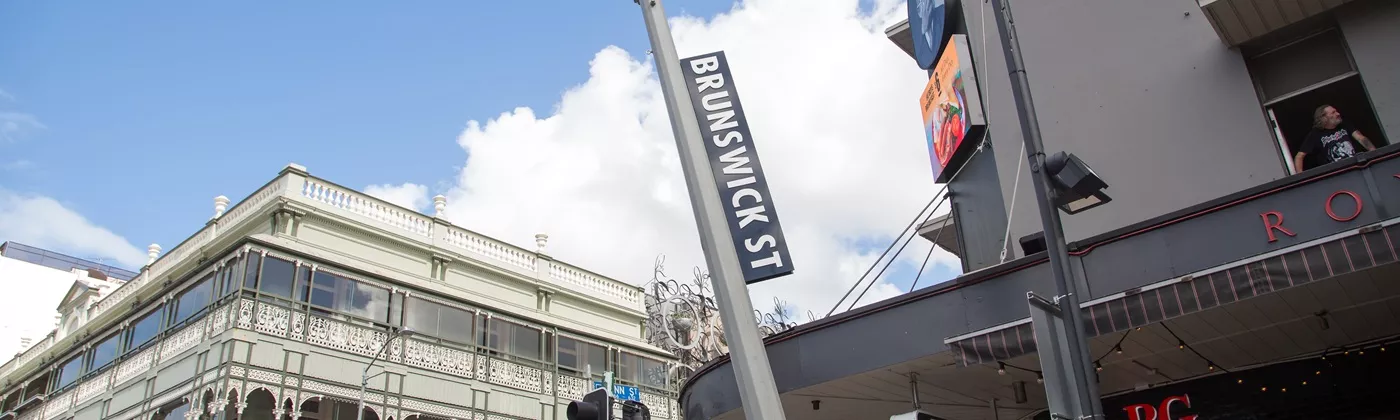 Brunswick Street Mall entry statement