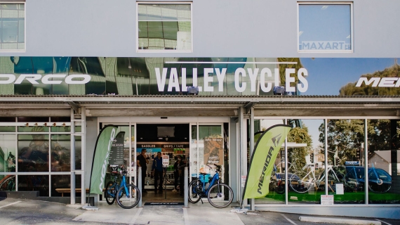 Store front of Valley Cycles 