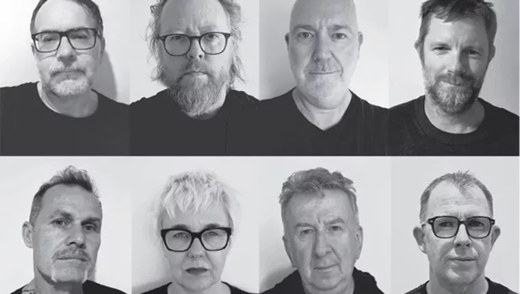 eight profile shots of Halfway band members